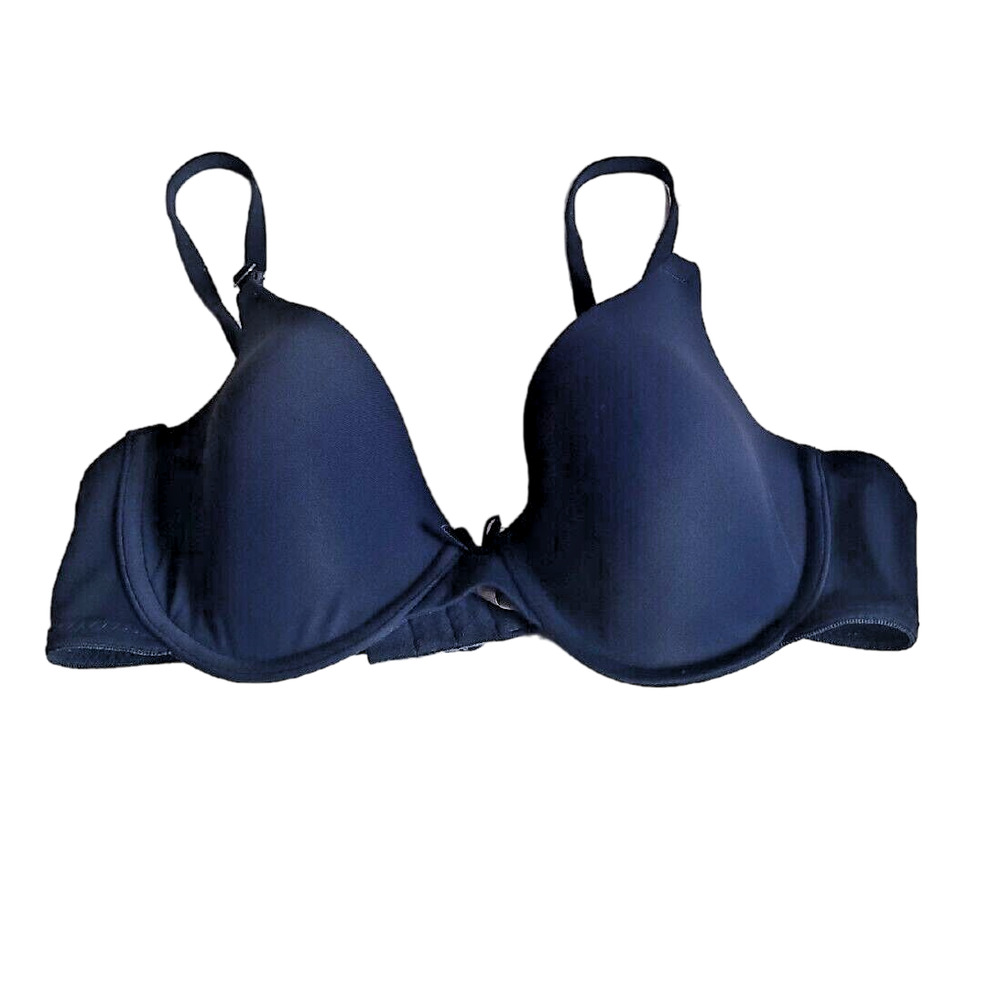 Maidenform One Fab Fit Tailored Demi Tshirt Underwire Bra Black Womans Size 34c